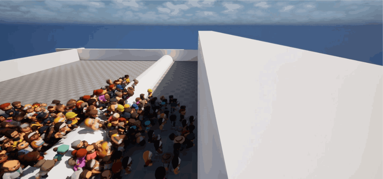 Entities climbing wall